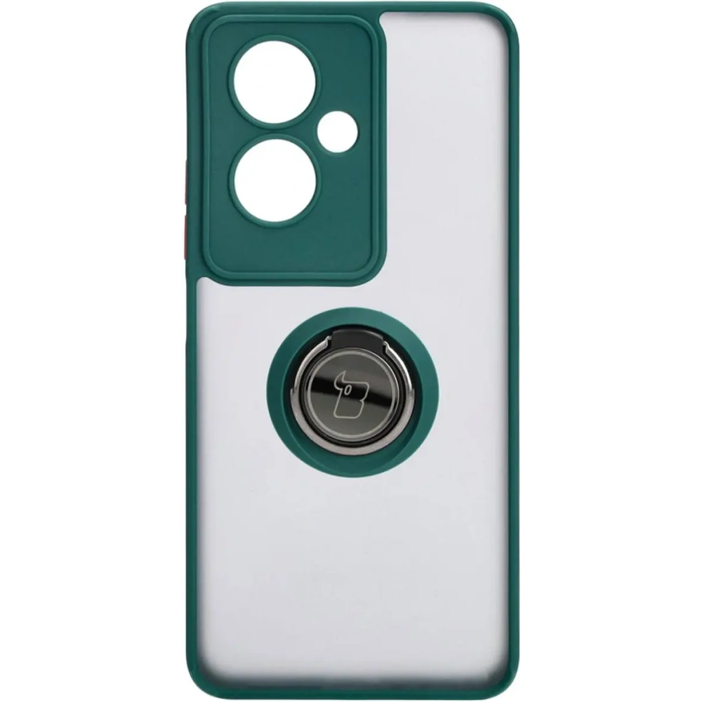Hurtownia GSM - Bizon Case Hybrid Gyűrű Oppo A79 5G füstös, sötétzöld kerettel - BIZ5210 - {ean13} - Hurt