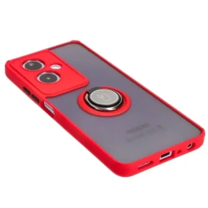Hurtownia GSM - Bizon Case Hybrid Gyűrű Oppo A79 5G füstös piros kerettel - BIZ5211 - {ean13} - Hurt