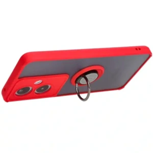 Hurtownia GSM - Bizon Case Hybrid Gyűrű Oppo A79 5G füstös piros kerettel - BIZ5211 - {ean13} - Hurt