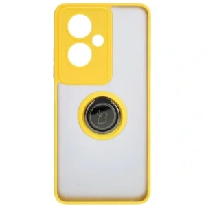 Wholesale Bizon Case Hybrid Ring Oppo A79 5G smoky with a yellow frame - BIZ5213 - {ean13} - Hurt