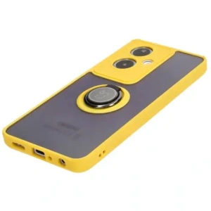 Wholesale Bizon Case Hybrid Ring Oppo A79 5G smoky with a yellow frame - BIZ5213 - {ean13} - Hurt