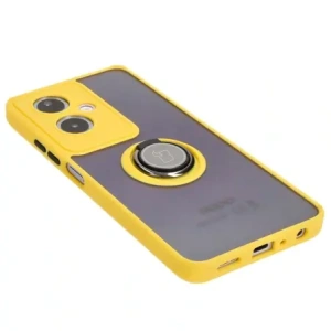 Wholesale Bizon Case Hybrid Ring Oppo A79 5G smoky with a yellow frame - BIZ5213 - {ean13} - Hurt