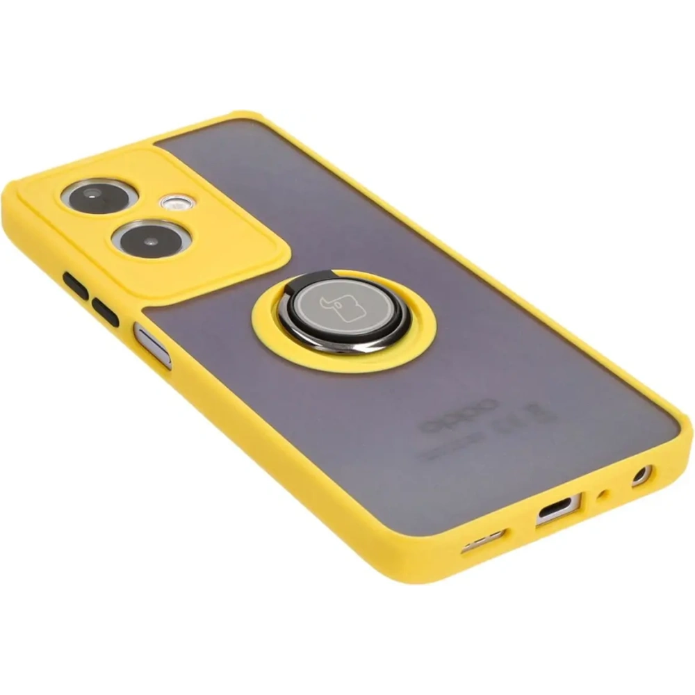 Hurtownia GSM - Bizon Case Hybrid Gyűrű Oppo A79 5G füstös sárga kerettel - BIZ5213 - {ean13} - Hurt