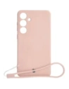 Bizon Case Silicone Magnetic Sq Samsung Galaxy S24 Plus roz deschis