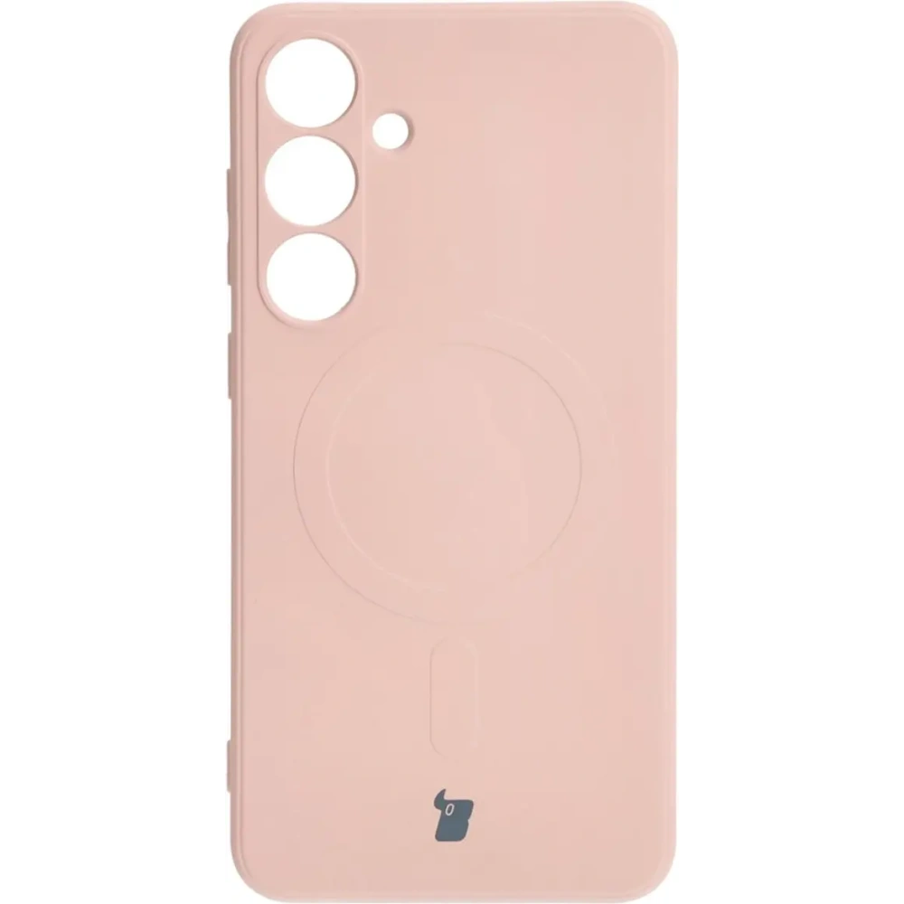 Hurtownia GSM - Etui Bizon Case Silicone Magnetic Sq do Samsung Galaxy S24 Plus jasnoróżowe - BIZ5214 - {ean13} - Hurt