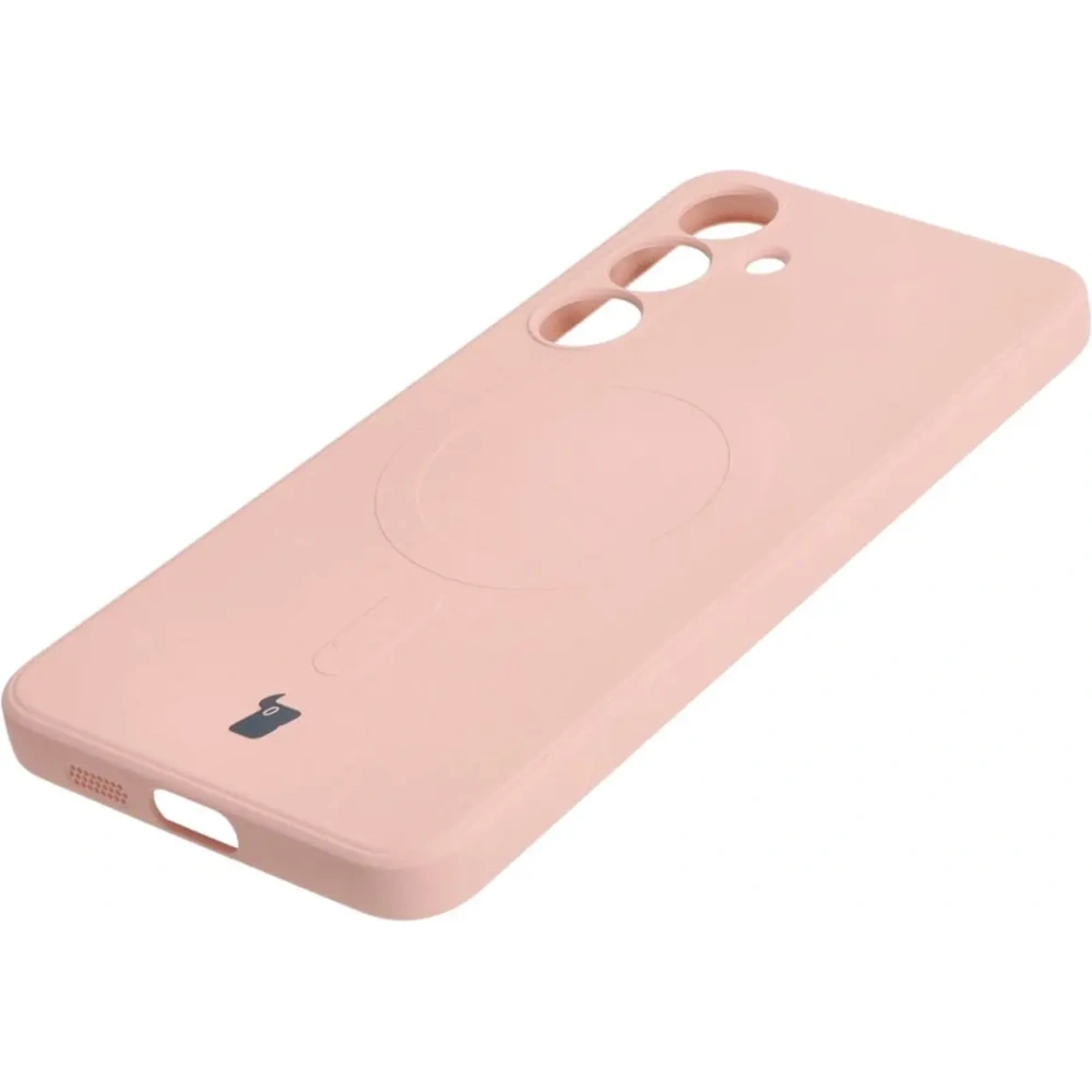 Hurtownia GSM - Etui Bizon Case Silicone Magnetic Sq do Samsung Galaxy S24 Plus jasnoróżowe - BIZ5214 - {ean13} - Hurt