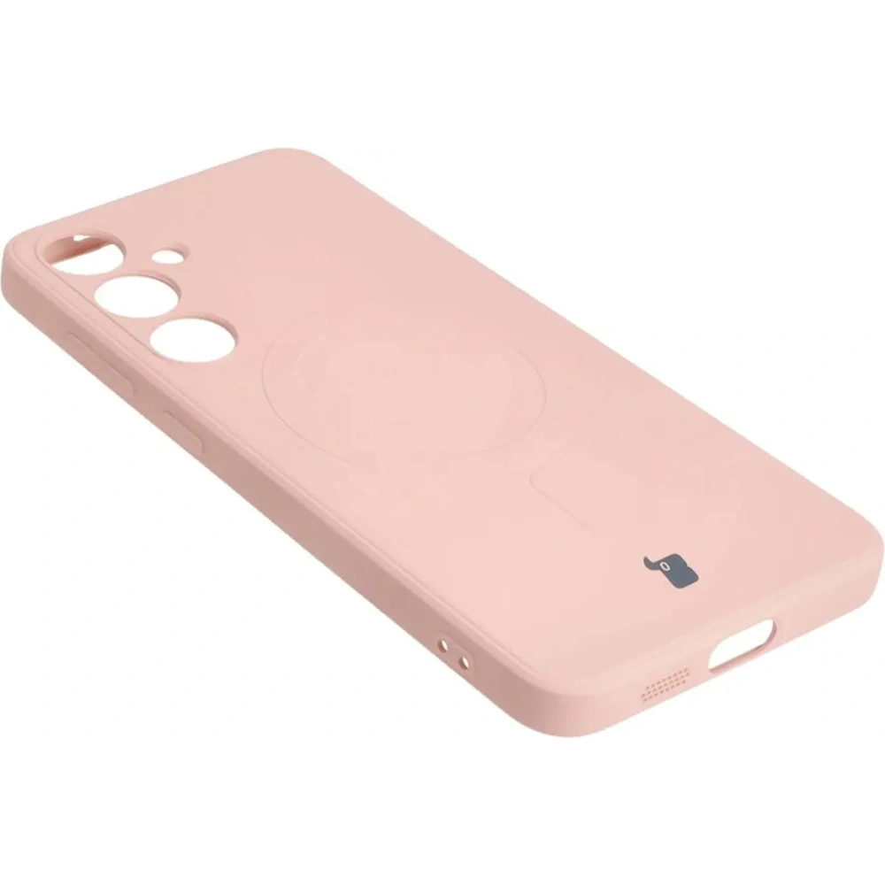 Hurtownia GSM - Etui Bizon Case Silicone Magnetic Sq do Samsung Galaxy S24 Plus světle růžové - BIZ5214 - {ean13} - Hurt