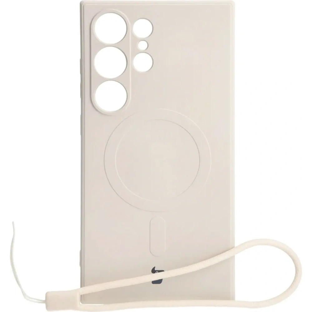 Hurtownia GSM - Caz de silicon Bizon Magnetic Sq Samsung Galaxy S24 Ultra bej - BIZ5215 - {ean13} - Hurt