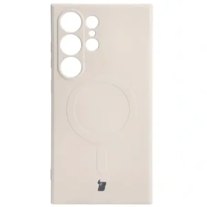 Hurtownia GSM - Bizon Case Silicone Magnetic Sq Samsung Galaxy S24 Ultra beige - BIZ5215 - {ean13} - Hurt