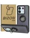 Bizon Case Hybrid Ring Xiaomi Poco X6 / Xiaomi Redmi Note 13 Pro 5G füstös fekete kerettel