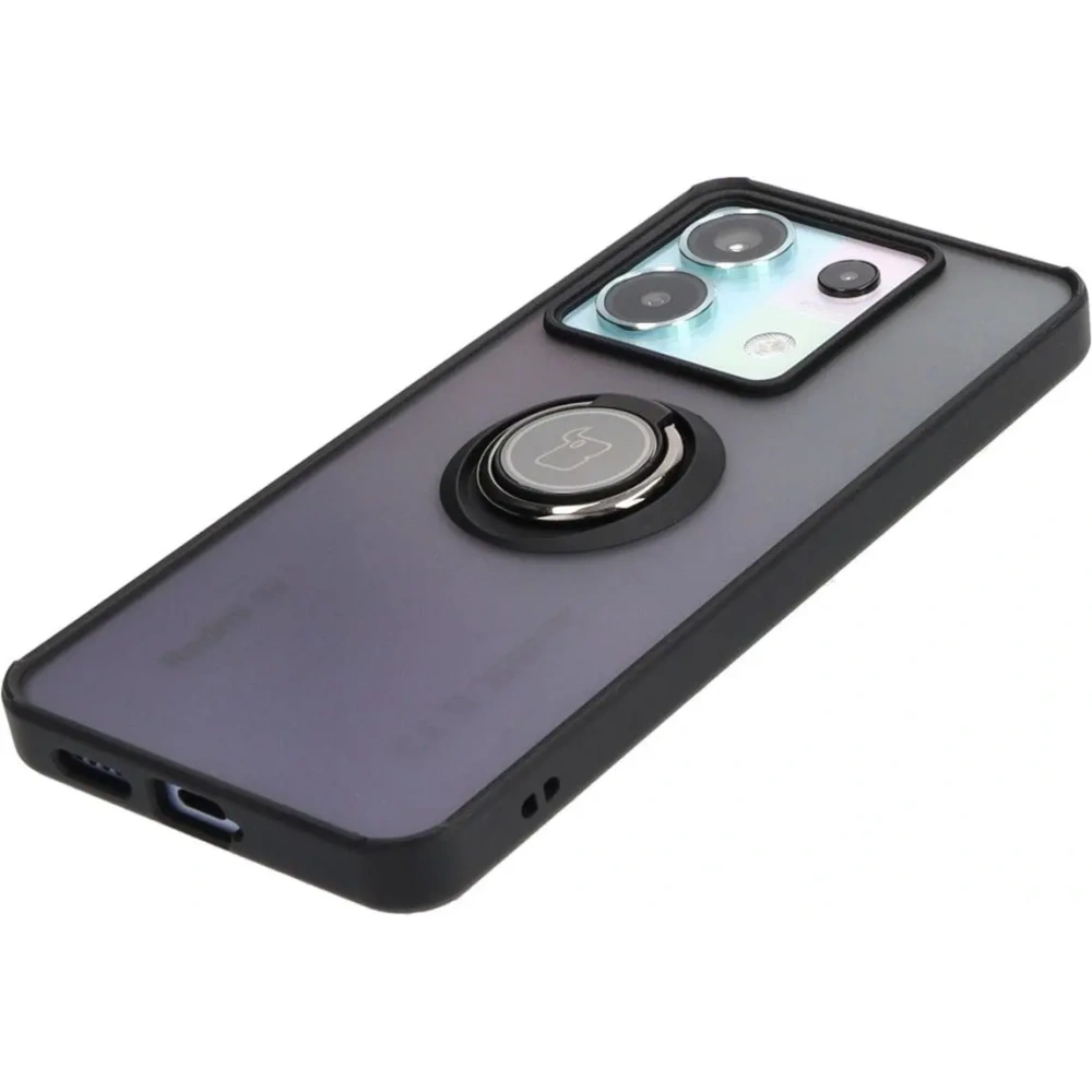 Hurtownia GSM - Bizon Case Hybrid Ring Xiaomi Poco X6 / Xiaomi Redmi Note 13 Pro 5G füstös fekete kerettel - BIZ4645 - {ean13} - Hurt