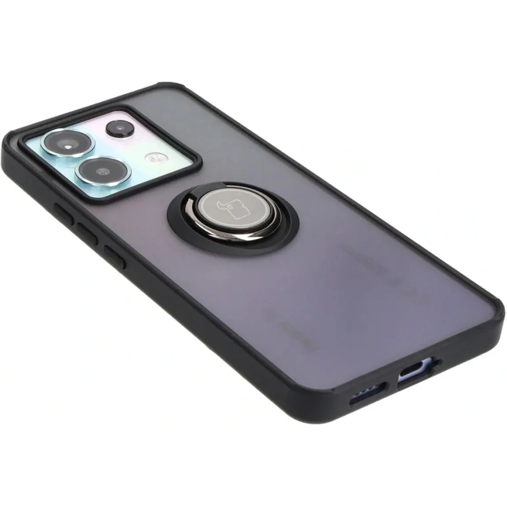 Hurtownia GSM - Bizon Case Hybrid Ring Xiaomi Poco X6 / Xiaomi Redmi Note 13 Pro 5G füstös fekete kerettel - BIZ4645 - {ean13} - Hurt