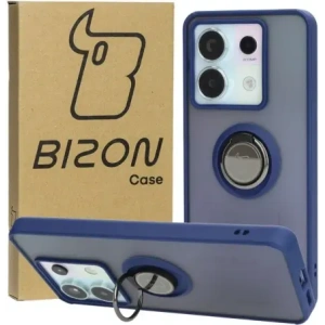 Hurtownia GSM - Bizon Case Hybrid Ring Xiaomi Poco X6 / Xiaomi Redmi Note 13 Pro 5G rauchig mit einem navyblauen Rahmen - BIZ5217 - {ean13} - Hurt