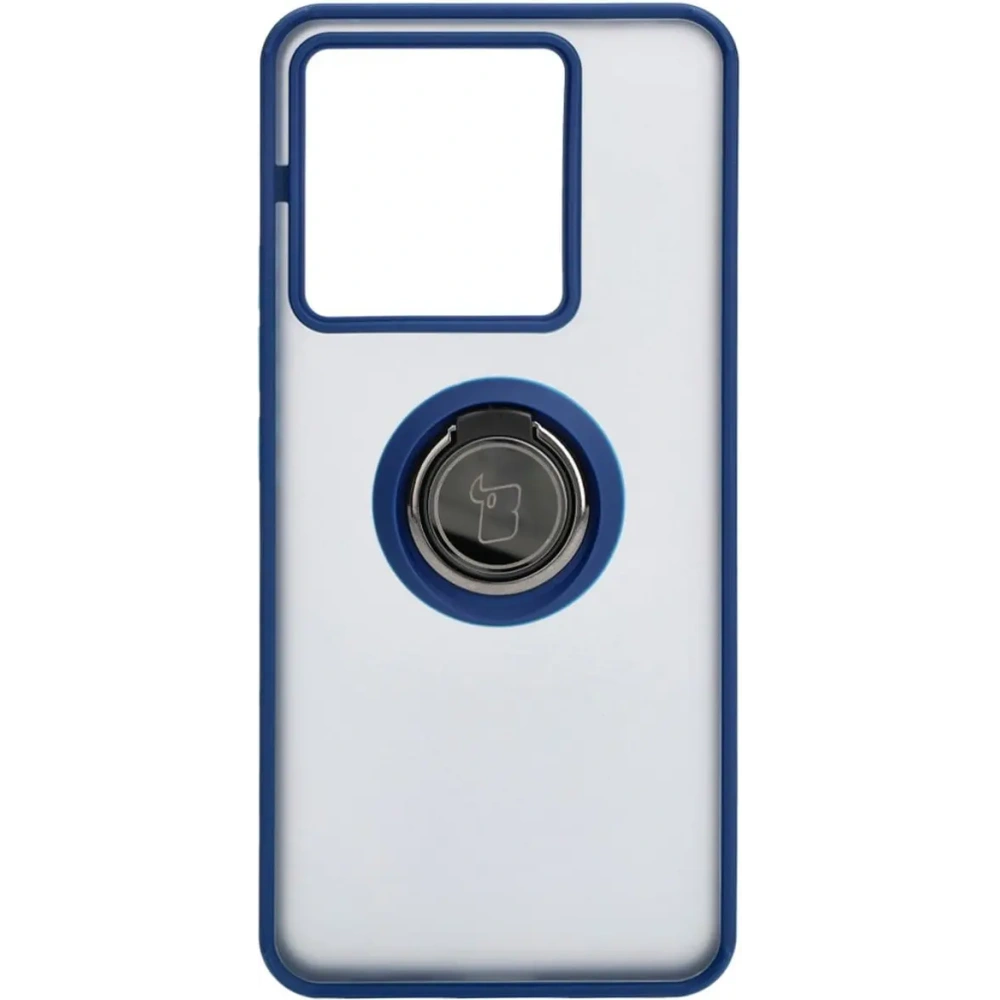 Hurtownia GSM - Bizon Case Hybrid Ring Xiaomi Poco X6 / Xiaomi Redmi Note 13 Pro 5G füstös színben, sötétkék kerettel - BIZ5217 - {ean13} - Hurt