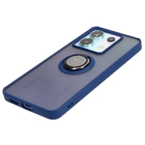 Hurtownia GSM - Bizon Case Hybrid Ring Xiaomi Poco X6 / Xiaomi Redmi Note 13 Pro 5G rauchig mit einem navyblauen Rahmen - BIZ5217 - {ean13} - Hurt