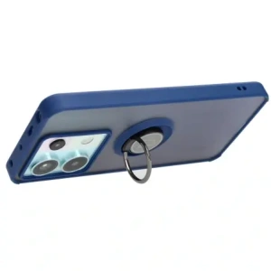 Hurtownia GSM - Bizon Case Hybrid Ring Xiaomi Poco X6 / Xiaomi Redmi Note 13 Pro 5G rauchig mit einem navyblauen Rahmen - BIZ5217 - {ean13} - Hurt