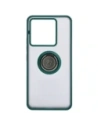 Hurtownia GSM - Bizon Case Hybrid Ring Xiaomi Poco X6 / Xiaomi Redmi Note 13 Pro 5G fumuriu cu un cadru verde închis - BIZ5218 - {ean13} - Hurt