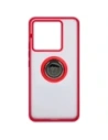 Hurtownia GSM - Bizon Case Hybrid Ring Xiaomi Poco X6 / Xiaomi Redmi Note 13 Pro 5G rauchig mit einem roten Rahmen - BIZ5219 - {ean13} - Hurt