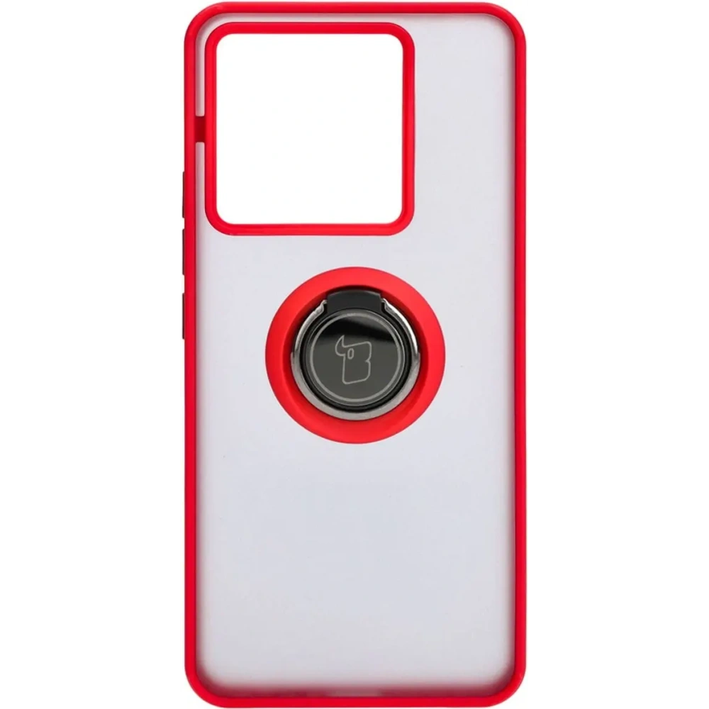 Hurtownia GSM - Bizon Case Hybrid Ring Xiaomi Poco X6 / Xiaomi Redmi Note 13 Pro 5G füstös piros kerettel - BIZ5219 - {ean13} - Hurt