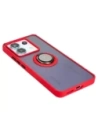 Hurtownia GSM - Bizon Case Hybrid Ring Xiaomi Poco X6 / Xiaomi Redmi Note 13 Pro 5G rauchig mit einem roten Rahmen - BIZ5219 - {ean13} - Hurt