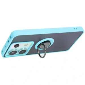 Hurtownia GSM - Bizon Case Hybrid Ring Xiaomi Poco X6 / Xiaomi Redmi Note 13 Pro 5G rauchig mit einem hellblauen Rahmen - BIZ4649 - {ean13} - Hurt