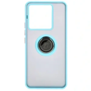 Hurtownia GSM - Bizon Case Hybrid Ring Xiaomi Poco X6 / Xiaomi Redmi Note 13 Pro 5G rauchig mit einem hellblauen Rahmen - BIZ4649 - {ean13} - Hurt
