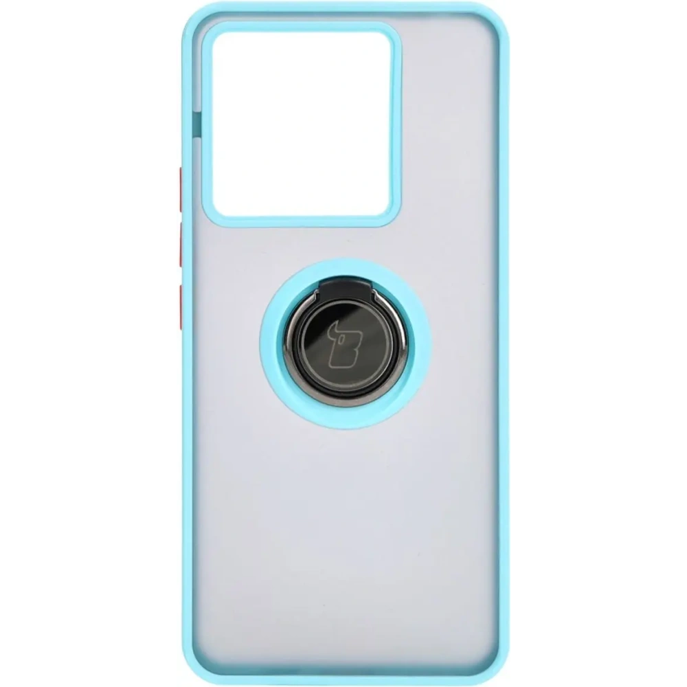 Wholesale Bizon Case Hybrid Ring Xiaomi Poco X6 / Xiaomi Redmi Note 13 Pro 5G smoky with a light blue frame - BIZ4649 - {ean13} - Hurt