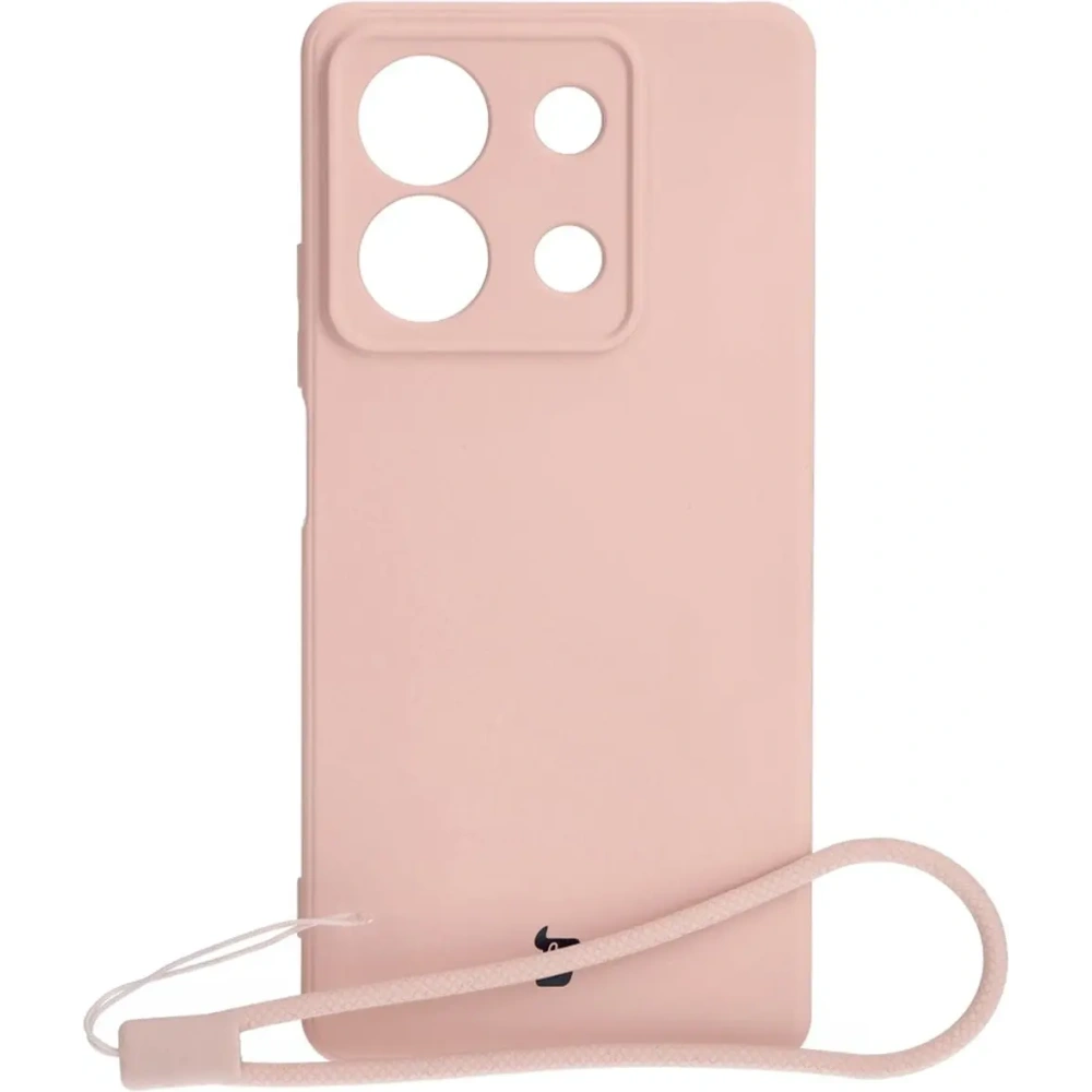 Hurtownia GSM - Etui Bizon Case Silicone Sq do Xiaomi Redmi Note 13 5G jasnoróżowe - BIZ5221 - {ean13} - Hurt