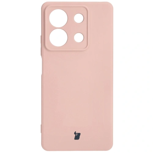 Etui Bizon Case Silicone Sq do Xiaomi Redmi Note 13 5G jasnoróżowe
