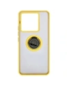 Wholesale Bizon Case Hybrid Ring Xiaomi Poco X6 / Xiaomi Redmi Note 13 Pro 5G smoky with a yellow frame - BIZ5222 - {ean13} - Hurt