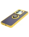 Wholesale Bizon Case Hybrid Ring Xiaomi Poco X6 / Xiaomi Redmi Note 13 Pro 5G smoky with a yellow frame - BIZ5222 - {ean13} - Hurt