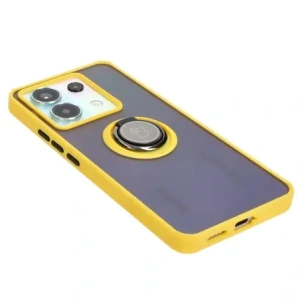 Hurtownia GSM - Bizon Case Hybrid Ring Xiaomi Poco X6 / Xiaomi Redmi Note 13 Pro 5G rauchig mit einem gelben Rahmen - BIZ5222 - {ean13} - Hurt