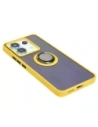 Wholesale Bizon Case Hybrid Ring Xiaomi Poco X6 / Xiaomi Redmi Note 13 Pro 5G smoky with a yellow frame - BIZ5222 - {ean13} - Hurt