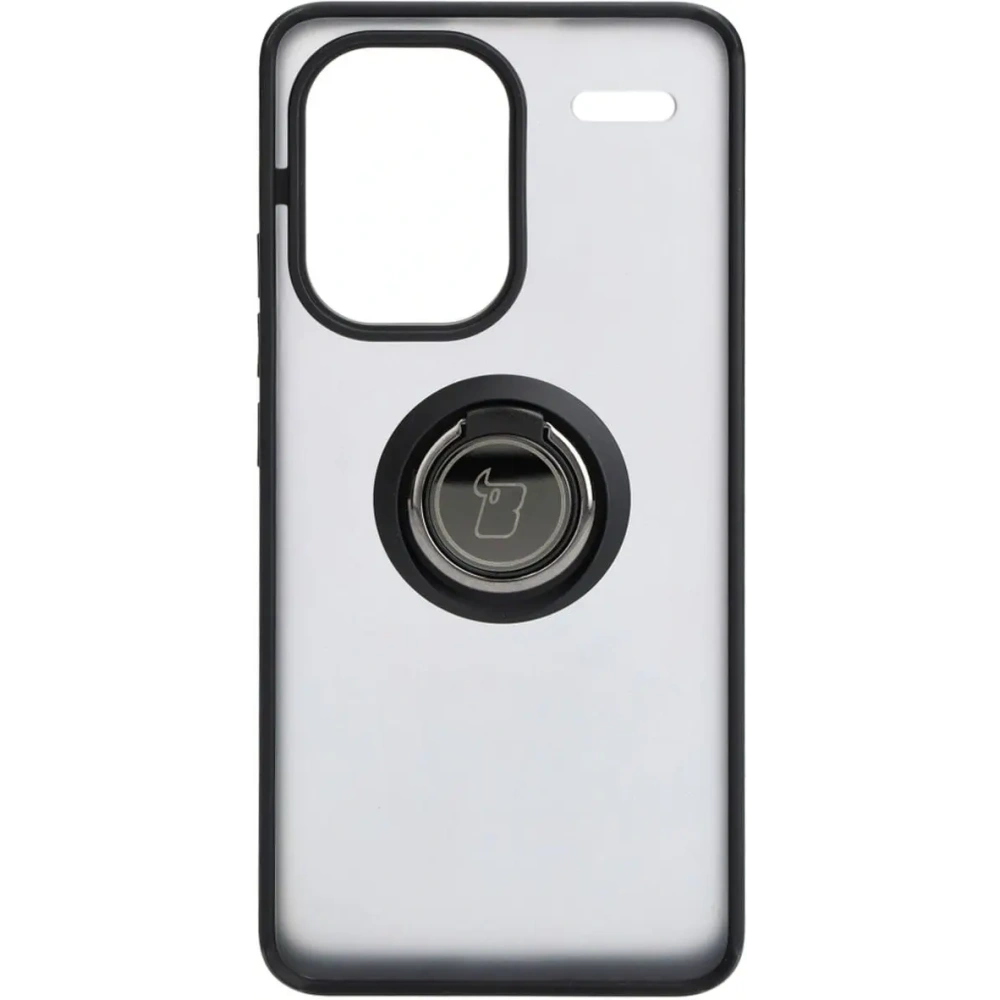 Hurtownia GSM - Etui s úchytem na prst Bizon Case Hybrid Ring do Xiaomi Redmi Note 13 Pro+ 5G kouřové s černým rámečkem - BIZ4652 - {ean13} - Hurt