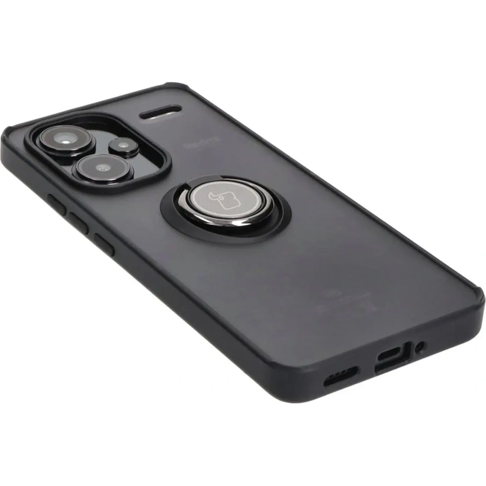 Hurtownia GSM - Bizon Case Hybrid Ring Xiaomi Redmi Note 13 Pro+ 5G füstös fekete kerettel - BIZ4652 - {ean13} - Hurt