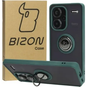 Hurtownia GSM - Bizon Case Hybrid Ring Xiaomi Redmi Note 13 Pro+ 5G füstös sötétzöld kerettel - BIZ5224 - {ean13} - Hurt