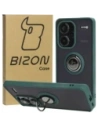 Hurtownia GSM - Etui z uchwytem na palec Bizon Case Hybrid Ring do Xiaomi Redmi Note 13 Pro+ 5G zakouřené s tmavě zeleným rámečkem - BIZ5224 - {ean13} - Hurt