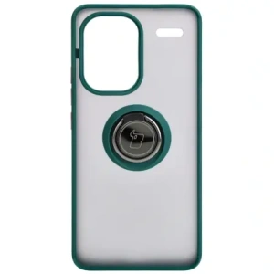 Wholesale Bizon Case Hybrid Ring Xiaomi Redmi Note 13 Pro+ 5G smoky with a dark green frame - BIZ5224 - {ean13} - Hurt