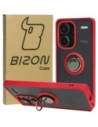 Hurtownia GSM - Etui z uchwytem na palec Bizon Case Hybrid Ring do Xiaomi Redmi Note 13 Pro+ 5G przydymione z czerwoną ramką - BIZ4654 - {ean13} - Hurt