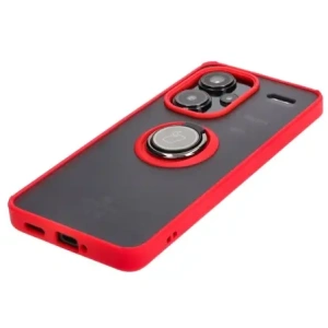 Wholesale Bizon Case Hybrid Ring Xiaomi Redmi Note 13 Pro+ 5G smoky with a red frame - BIZ4654 - {ean13} - Hurt