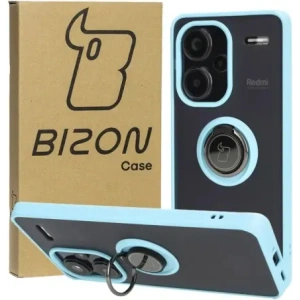 Wholesale Bizon Case Hybrid Ring Xiaomi Redmi Note 13 Pro+ 5G smoky with a light blue frame - BIZ4655 - {ean13} - Hurt