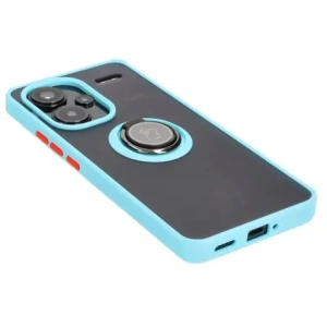 Wholesale Bizon Case Hybrid Ring Xiaomi Redmi Note 13 Pro+ 5G smoky with a light blue frame - BIZ4655 - {ean13} - Hurt