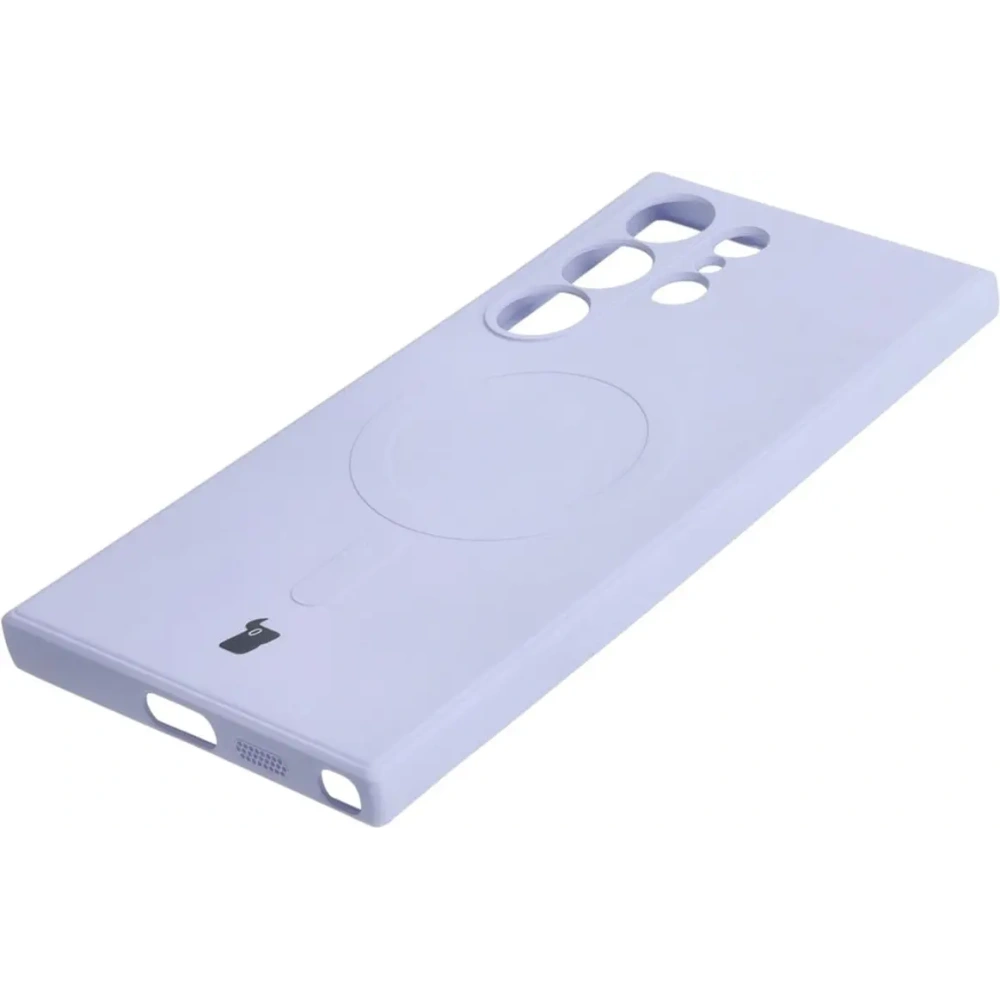 Hurtownia GSM - Etui Bizon Case Silicone Magnetic Sq do Samsung Galaxy S24 Ultra jasnofialové - BIZ4665 - {ean13} - Hurt