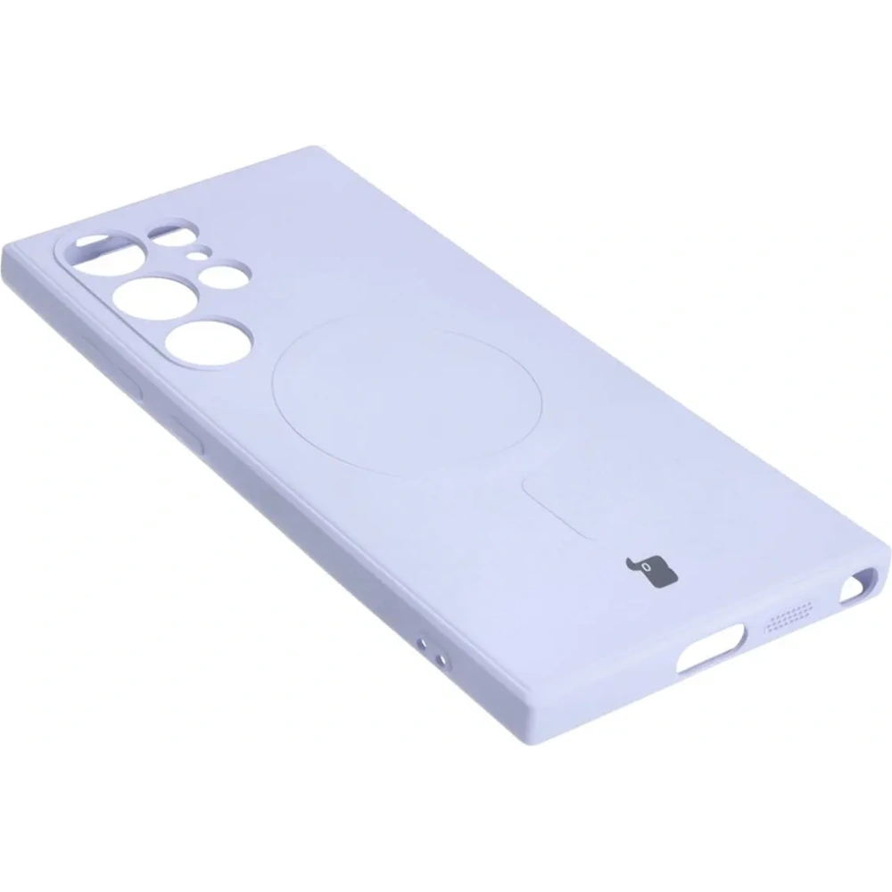 Hurtownia GSM - Etui Bizon Case Silicone Magnetic Sq do Samsung Galaxy S24 Ultra jasnofialové - BIZ4665 - {ean13} - Hurt
