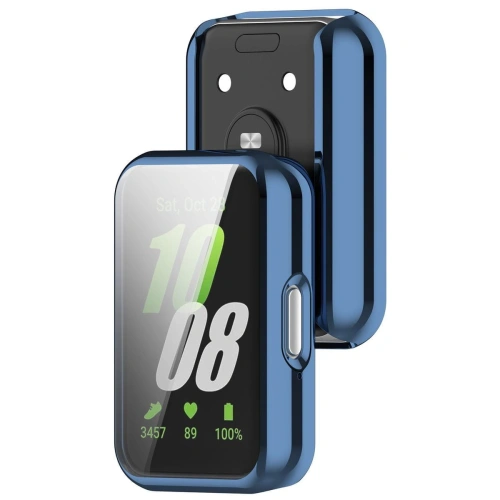 Etui z osłoną ekranu Bizon Case Watch Felipe do Samsung Galaxy Fit 3 niebieskie