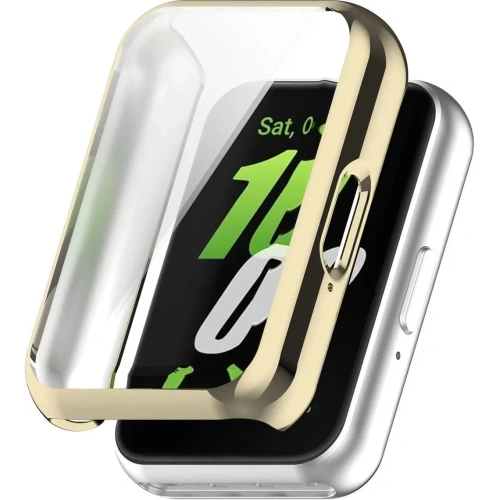Etui z osłoną ekranu Bizon Case Watch Felipe do Samsung Galaxy Fit 3 złote