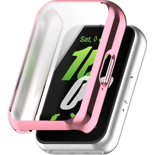 Etui z osłoną ekranu Bizon Case Watch Felipe do Samsung Galaxy Fit 3 różowe