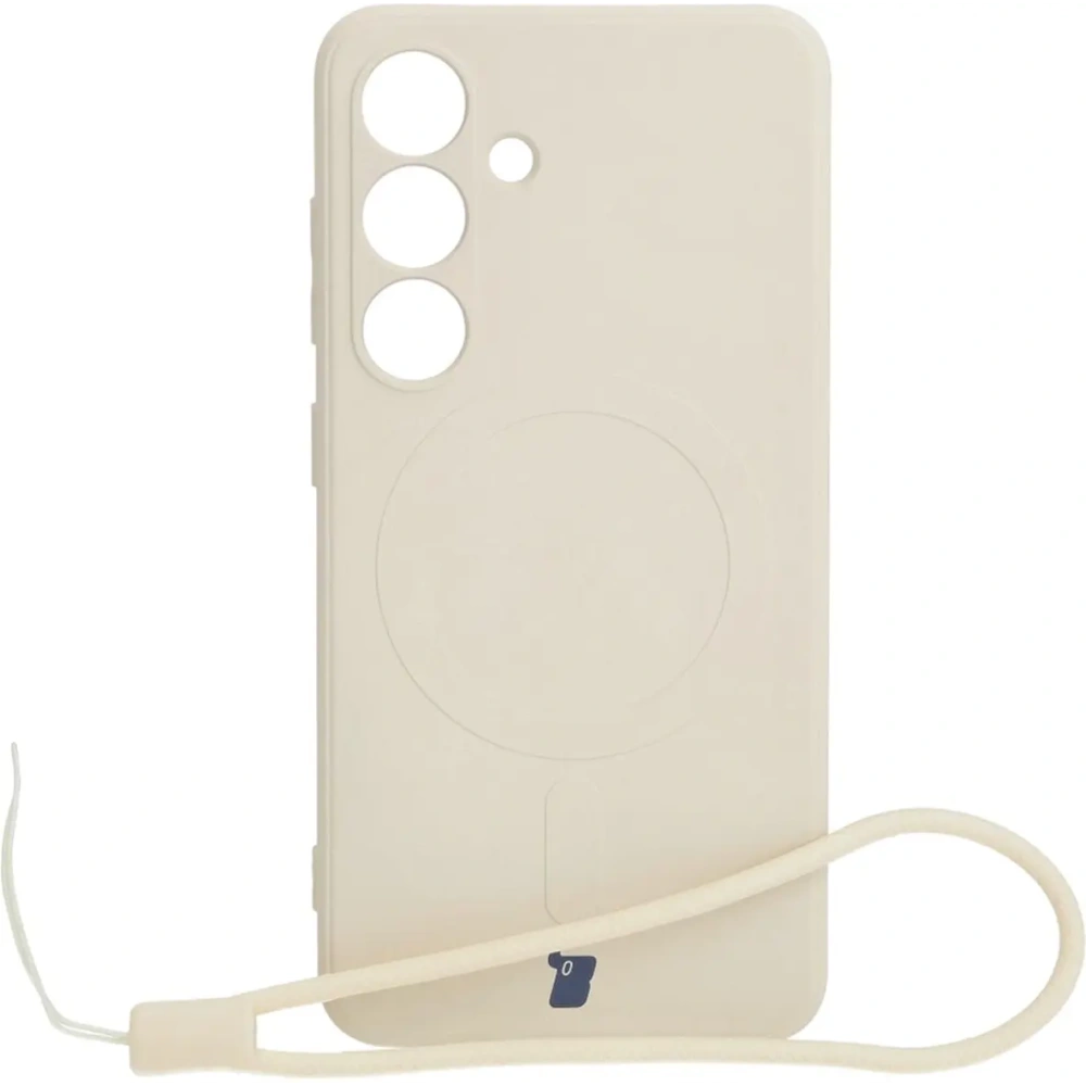 Hurtownia GSM - Etui Bizon Case Silicone Magnetic Sq do Samsung Galaxy S24 béžové - BIZ5243 - {ean13} - Hurt