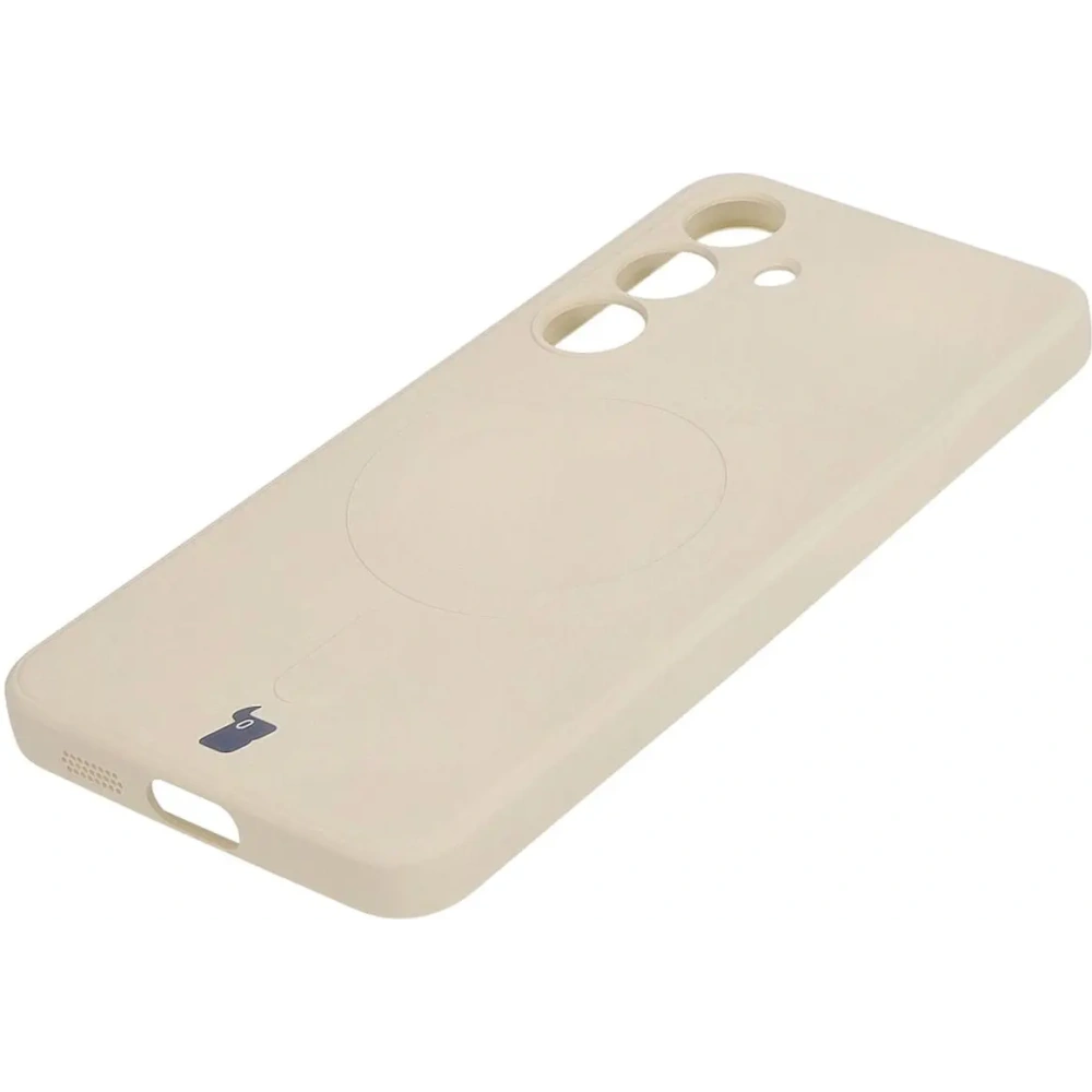 Hurtownia GSM - Etui Bizon Case Silicone Magnetic Sq do Samsung Galaxy S24 béžové - BIZ5243 - {ean13} - Hurt