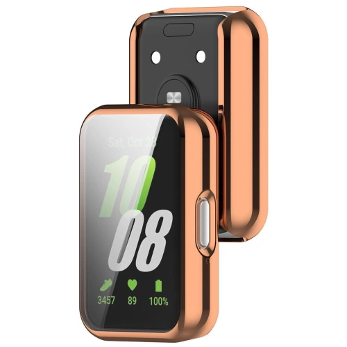 Etui z osłoną ekranu Bizon Case Watch Felipe do Samsung Galaxy Fit 3 różowozłote
